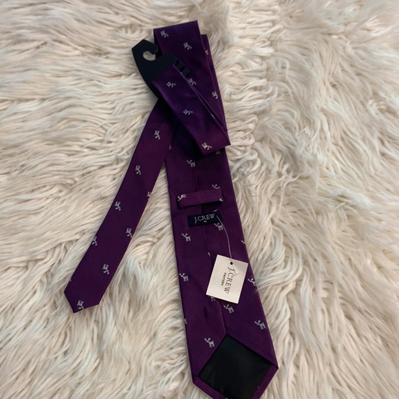 J.Crew Man Tie brand new with tag color purple see all photos - Picture 6 of 8